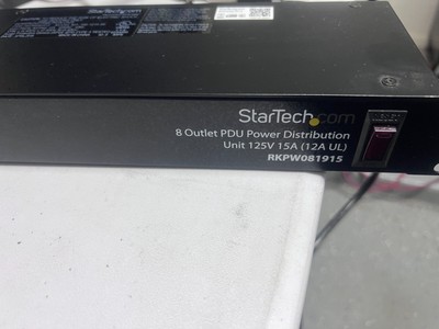 StarTech.com RKPW081915 19in 1U Rackmount 8 Outlet PDU Power Distribution Unit