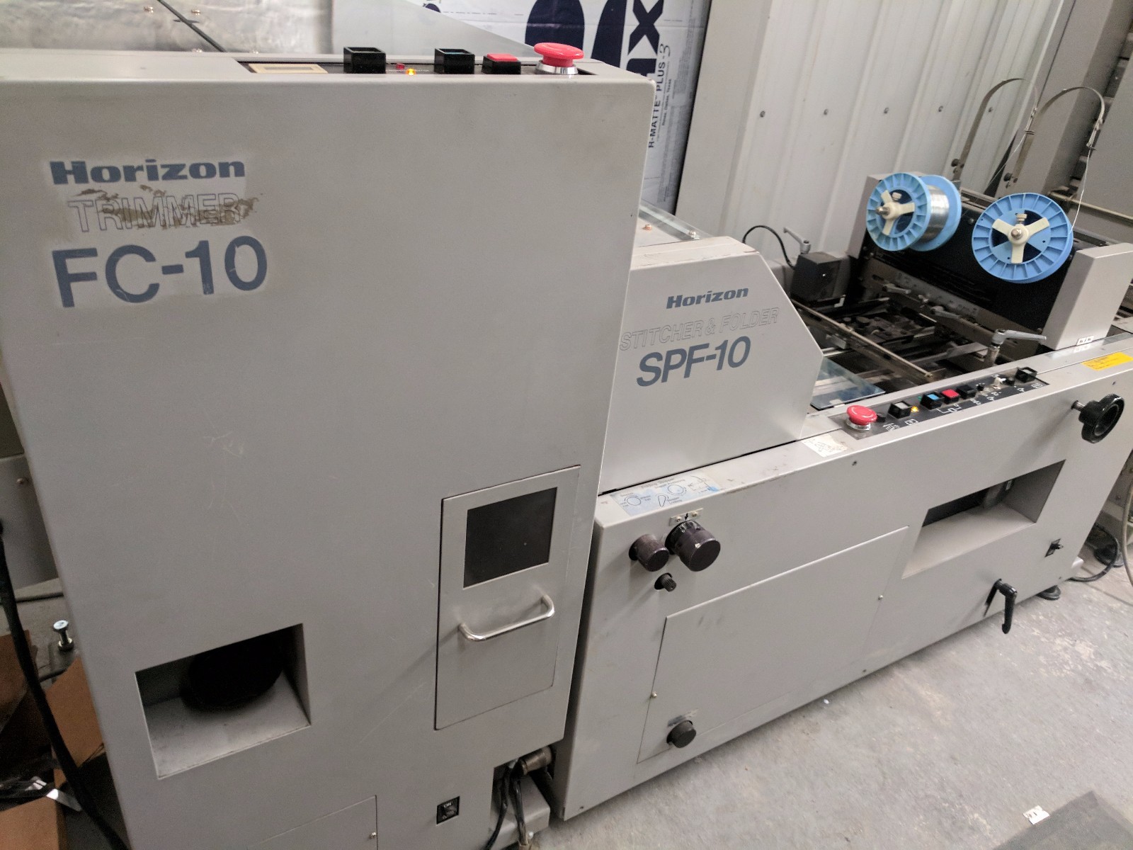 HORIZON 2 TOWER COLLATOR BOOKLET MAKER & TRIMMER DUPLO, BOURG