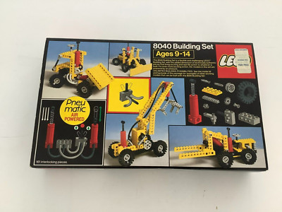 Lego Pneumatic Air Powered Building Set # 8040. New in Box Vintage 1984
