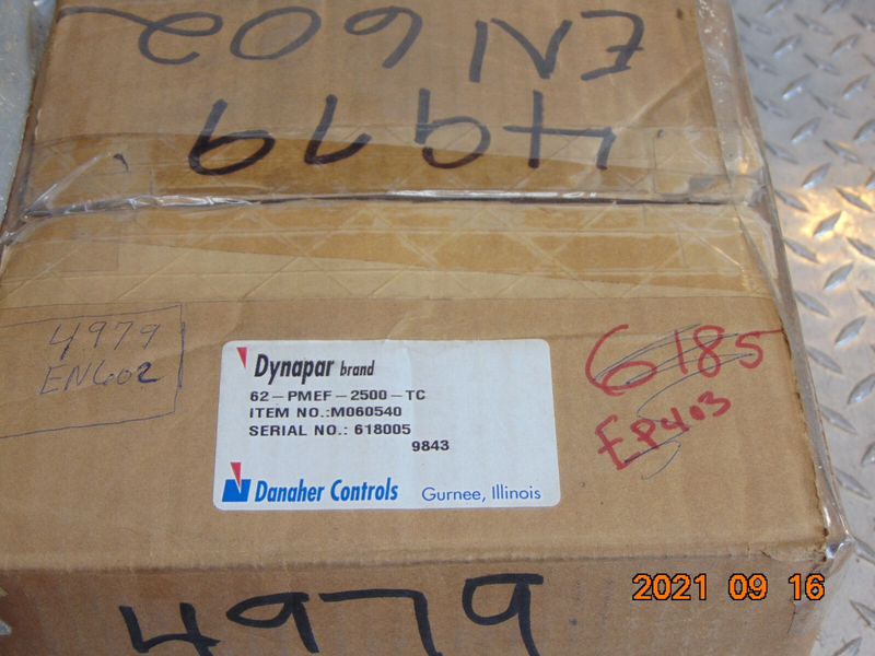 Danaher Controls Danapar M060540 Encoder 62-PMEF-2500-T Model