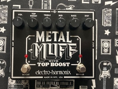 Electro Harmonix Metal Muff With Top Boost Guitar Pedal Heavy Metal Stompbox VGC