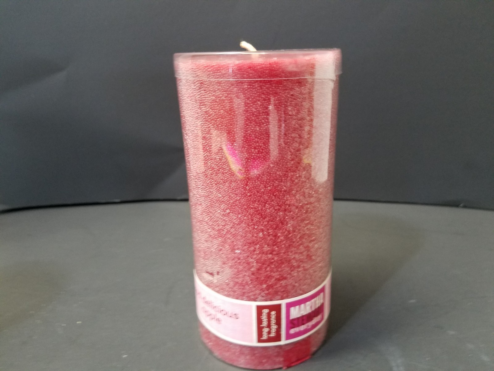 Martha Stewart Lot Of 3 Pillar Candles Raspberry Orchid Red Delicious Lillac New