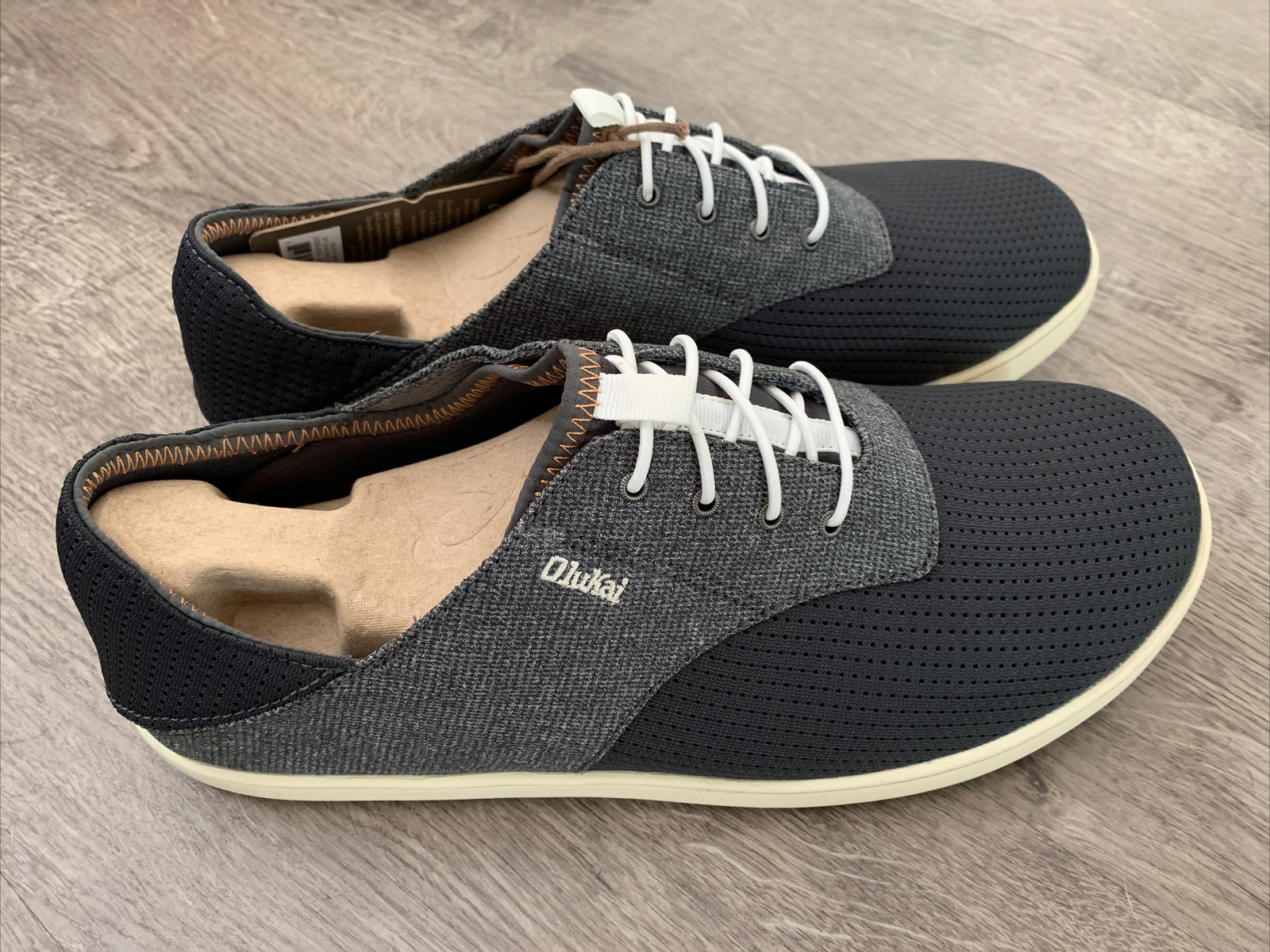 OLUKAI Nohea Moku Men s Shoes, No Tie 