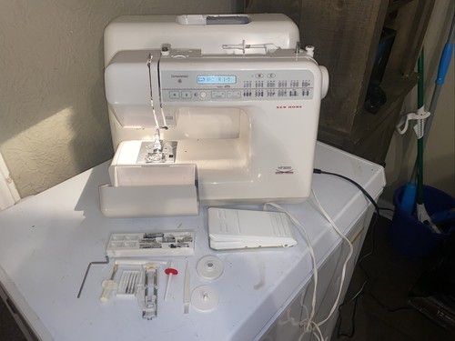 new home memory craft computerized sewing machine HF3000 Good Working + Pedal