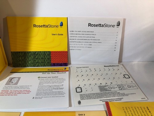 ROSETTA STONE ESPANAL SPANISH (used) No Headset/microphone Included