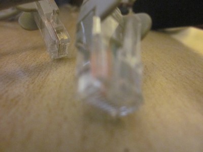 Gray 7 ft Long Cat 5 Cable