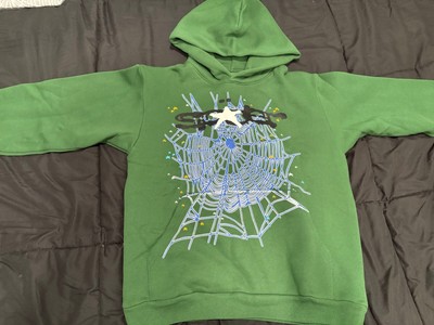 Sp5der Hoodie  Hunter Green  Brand New 100%Authentic