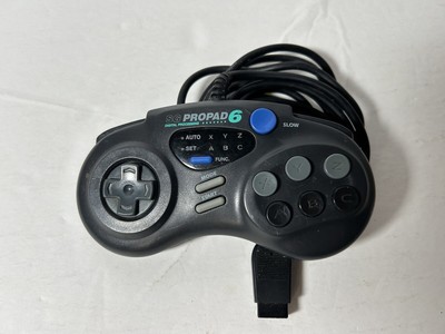 SG Propad 6 Interact Sega Genesis 6 Button Controller Black SV-439