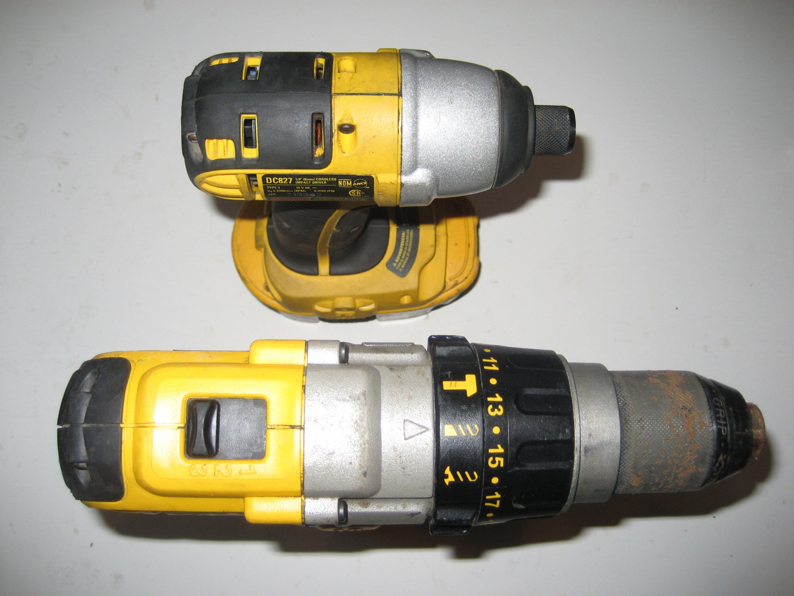 SET Dewalt DC827 1/4