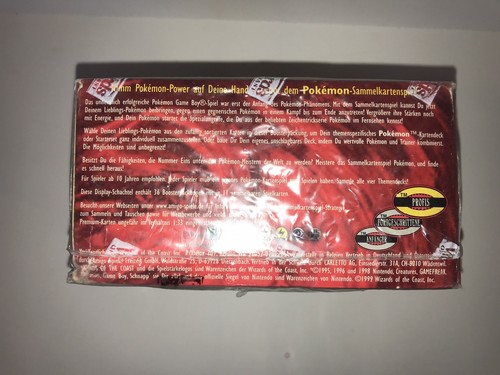 Sealed Mint German 1st First Edition Pokemon Base Set Booster Box