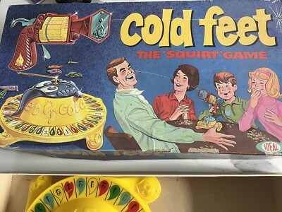 Vintage 1967 Ideal Cold Feet The Squirt Game Missing Pieces