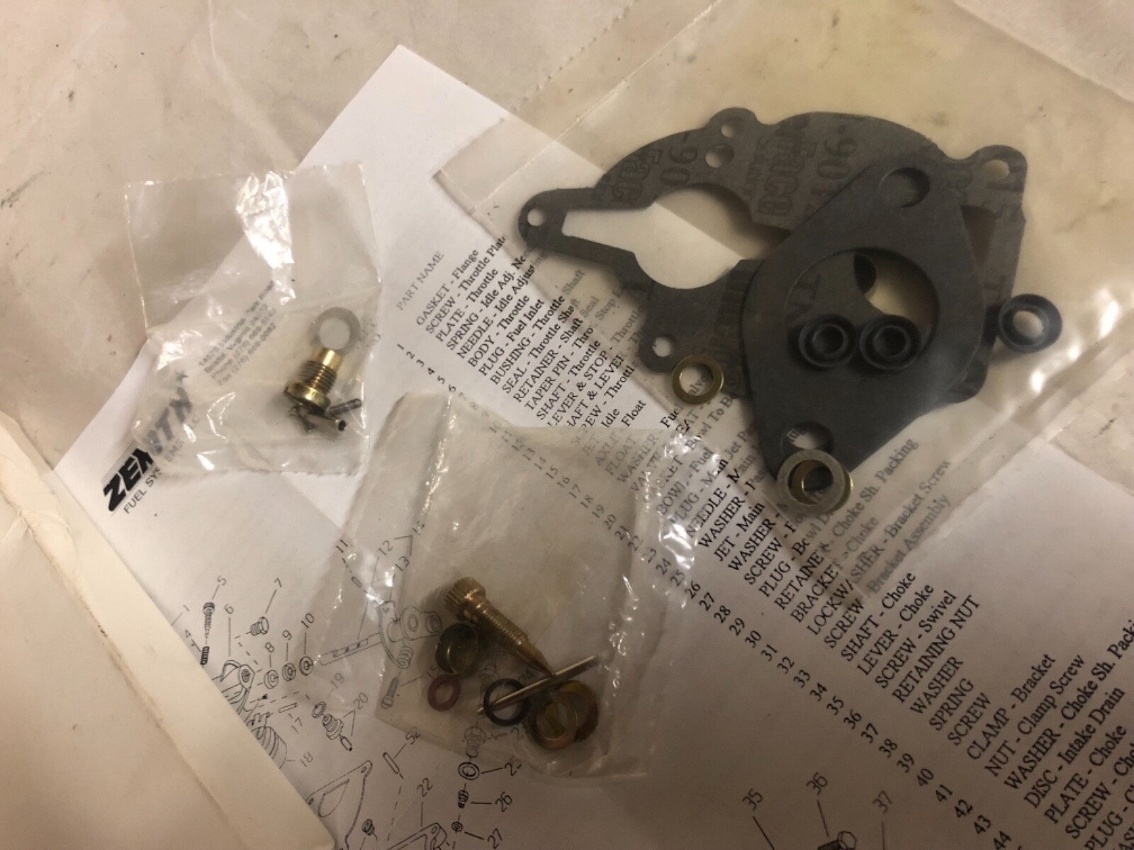 Partial Carburetor Kit LQ33 For Wisconsin AGN AGND AELN AELND MTHD THD