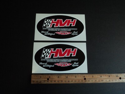 Lot Of 2 HVH High Velocity Heads Racing Decals Stickers NASCAR NHRA Super Sucker