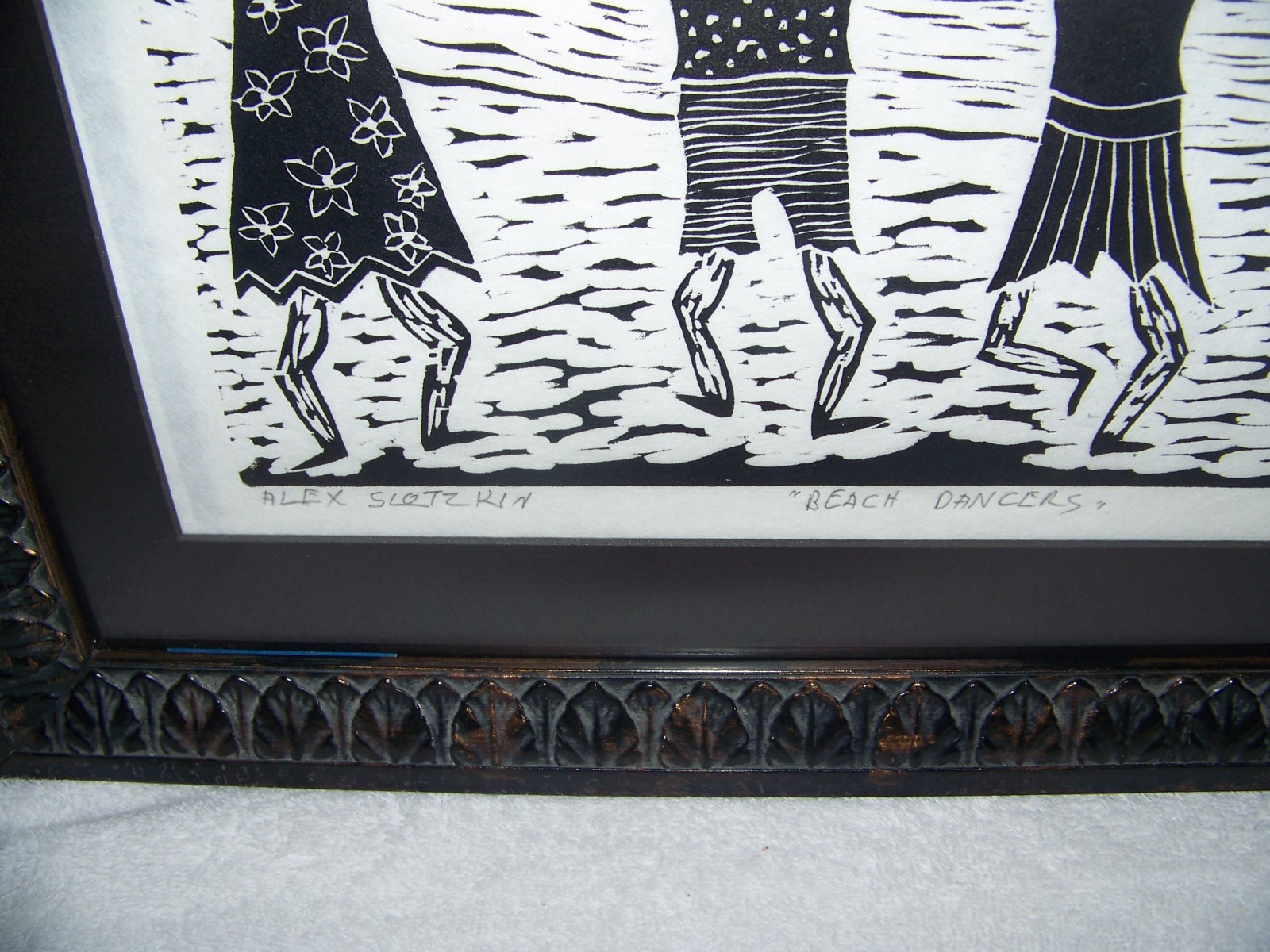 Alex Slotzkin-Artist, Hawaii, woodblock print titled 