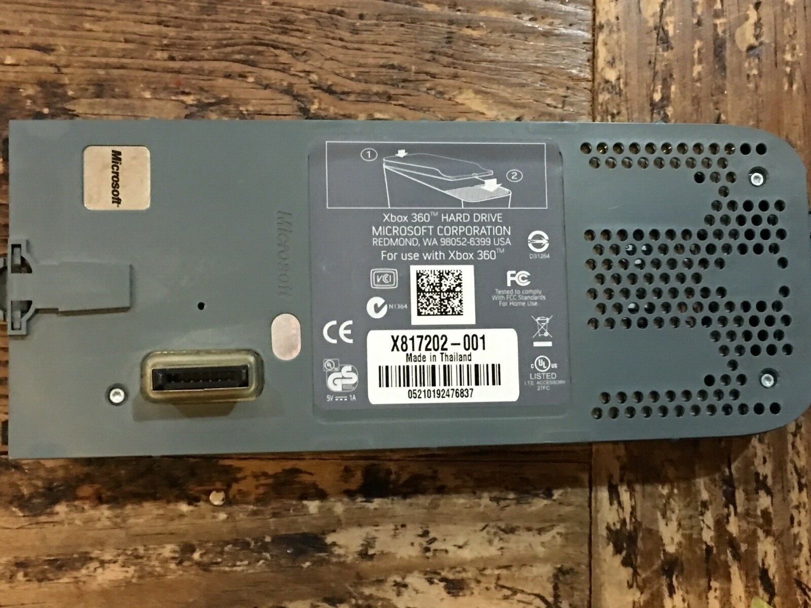 Hard Drive 60GB HD Gray OEM Microsoft for Xbox 360 Console Video Game System