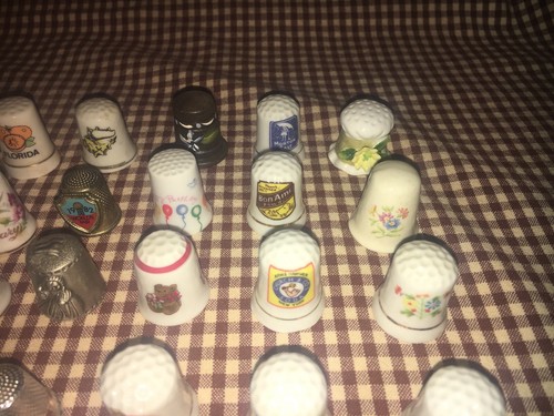 Vintage Antique Old Thimble Huge Lot