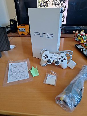 SONY PS2 PlayStation 2 SCPH-55000 GT White Console NTSC-J