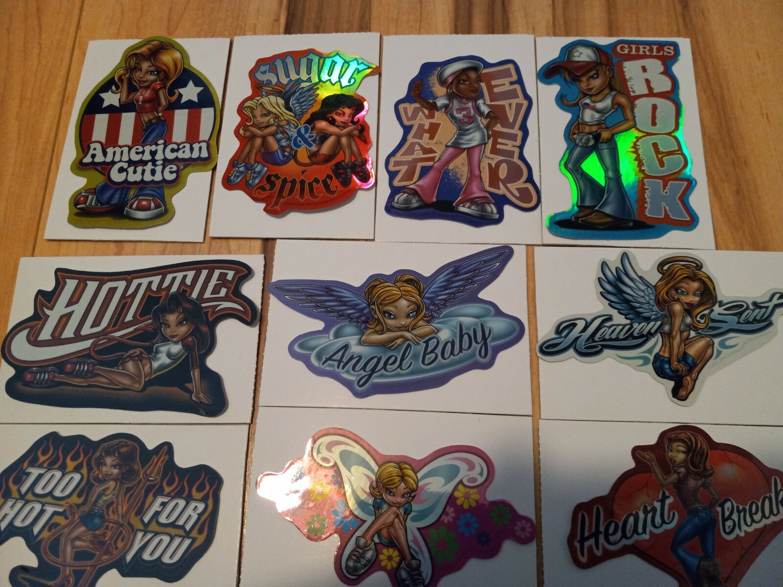 Y2K Girls Vintage Vending Machine Stickers Lot - Full Set Of 15  (Rare)