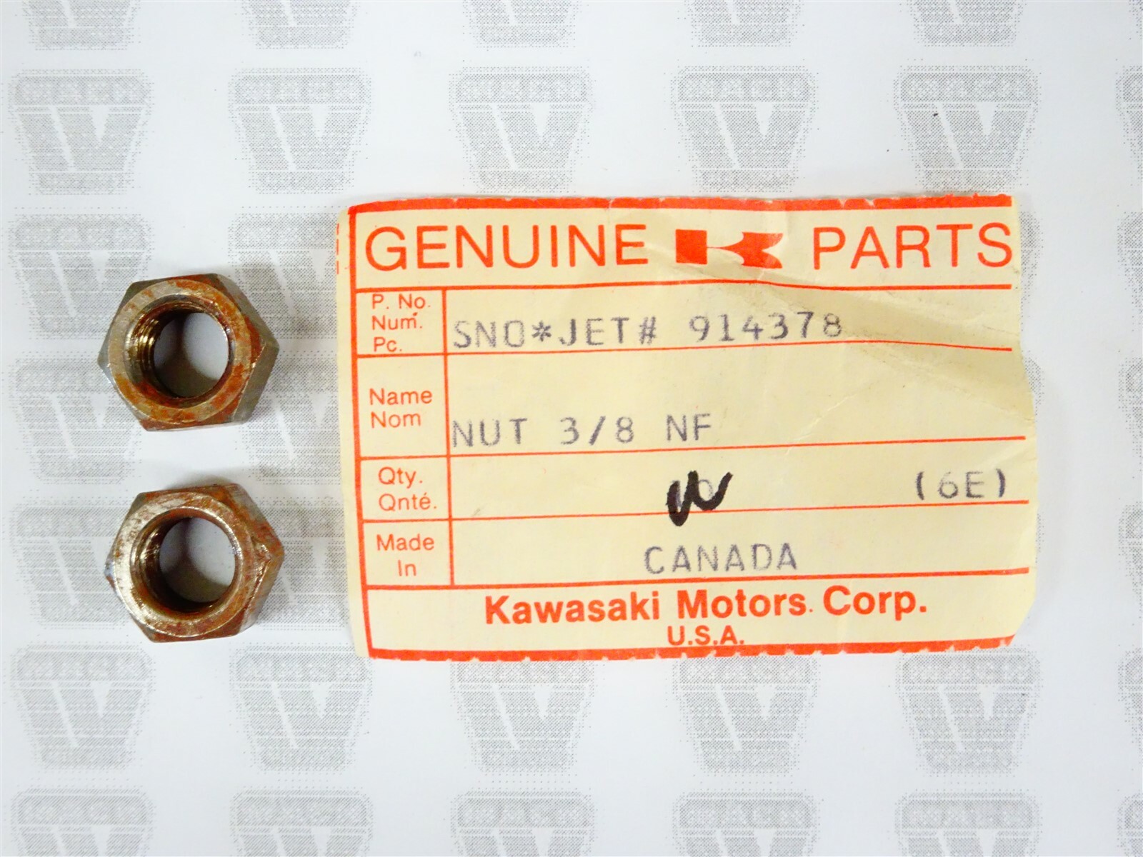 Kawasaki NOS NEW 914378 Lock Nut (2) Astro Jet Whisper Sno Kawasaki NOS NEW 914378 Lock Nut (2) Astro Jet Whisper Sno