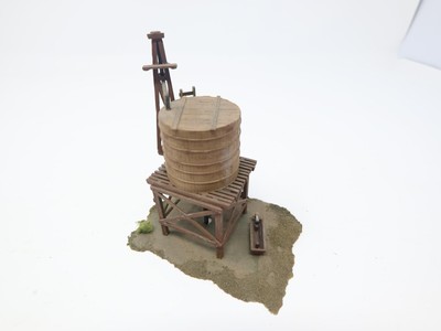USED HO Scale, Old Time Water Tower, Weathered, Read Description