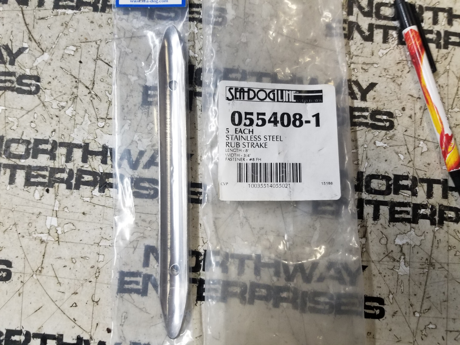 Sea-Dog 055408-1 Stainless Rub Strake 8