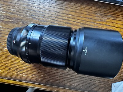 Fujifilm FUJINON XF 90mm f/2 R LM WR Lens With Original Box, Caps, And Hood