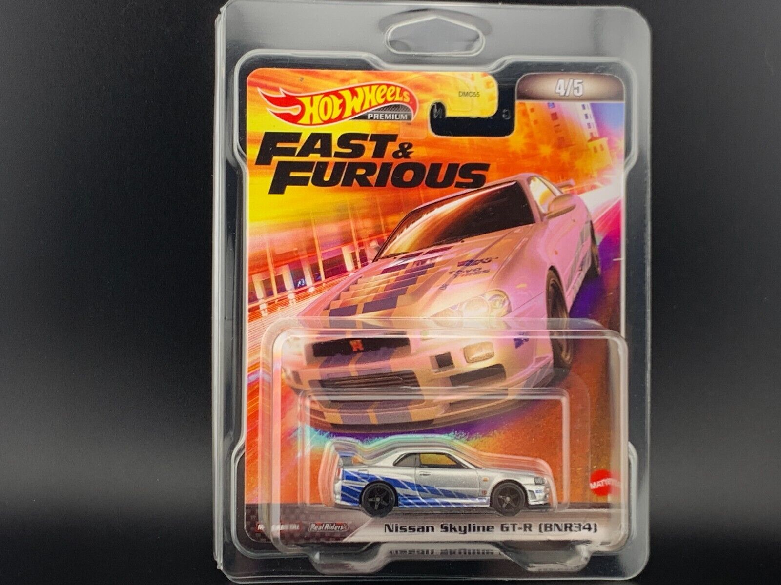 Hot Wheels Nissan Skyline R34 GTR Fast and Furious DMC55 Hot Wheels Nissan Skyline R34 GTR Fast and Furious DMC55