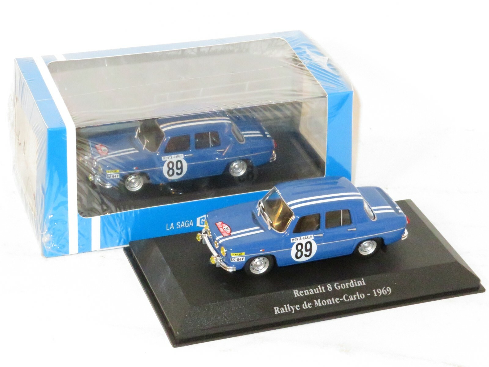 R-8 GORDINI モンテカルロラリー 1969年 RENAULT 8 GORDINI MODEL CAR 1:43 1969 IXO ATLAS LA SAGA