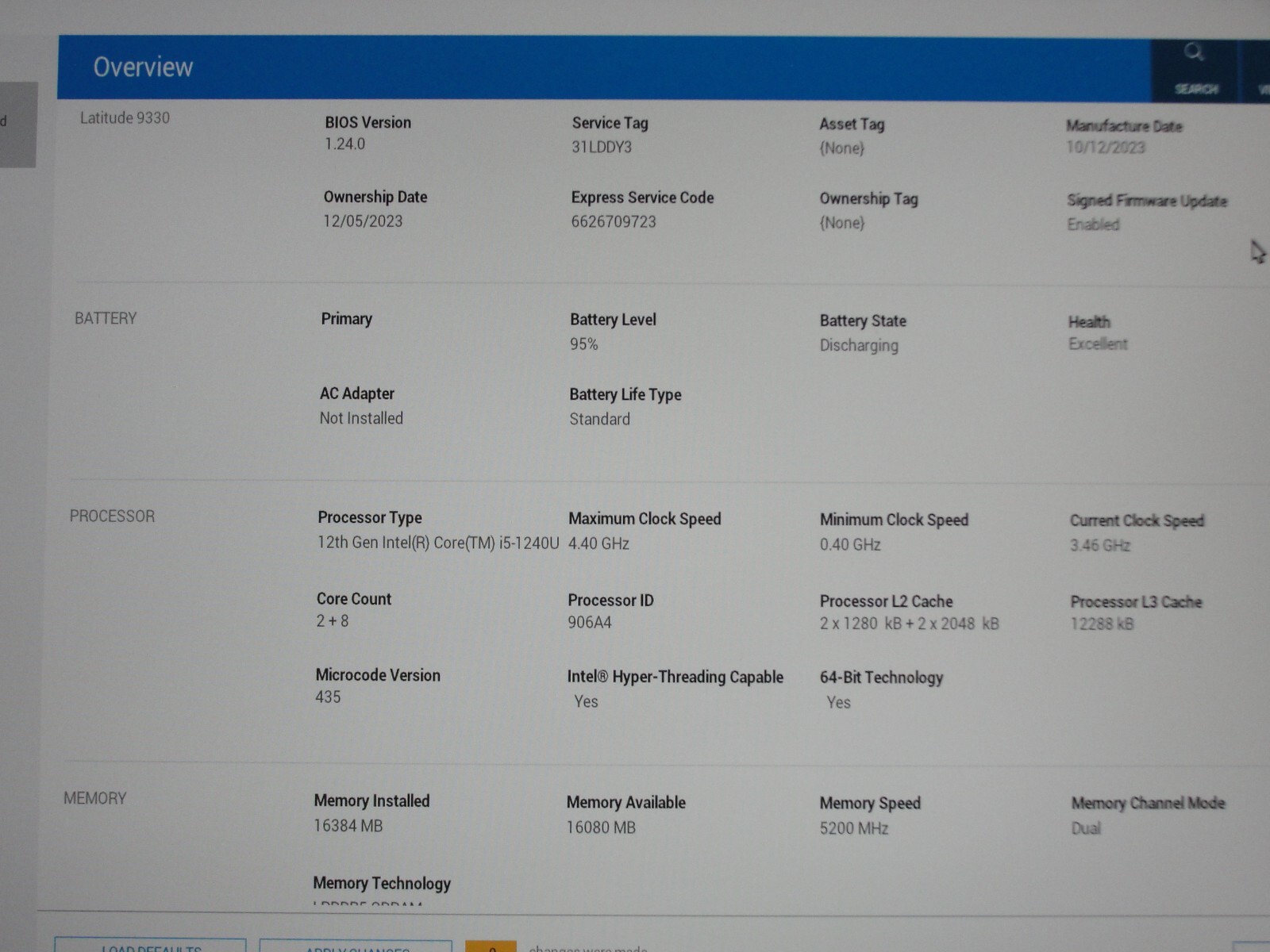 Dell Latitude 9330 2-in-1 13.3" WQXGA i5-1240U 16GB 256GB SSD - Thumbnail 5