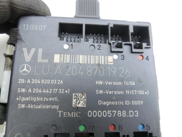 Mercedes W204 C320 07-14 Steuergerät Türsteuergerät Türmodul Vorne Links  - Bild 3