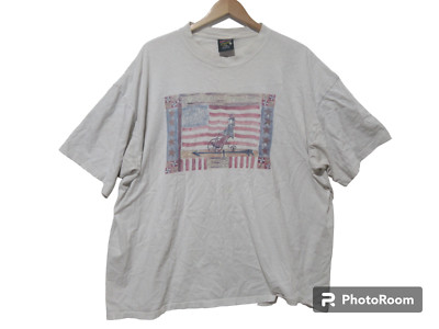 Sz XXL VINTAGE Soffes Choice T-Shirt Single-Stitch USA Made Patriotic Flag
