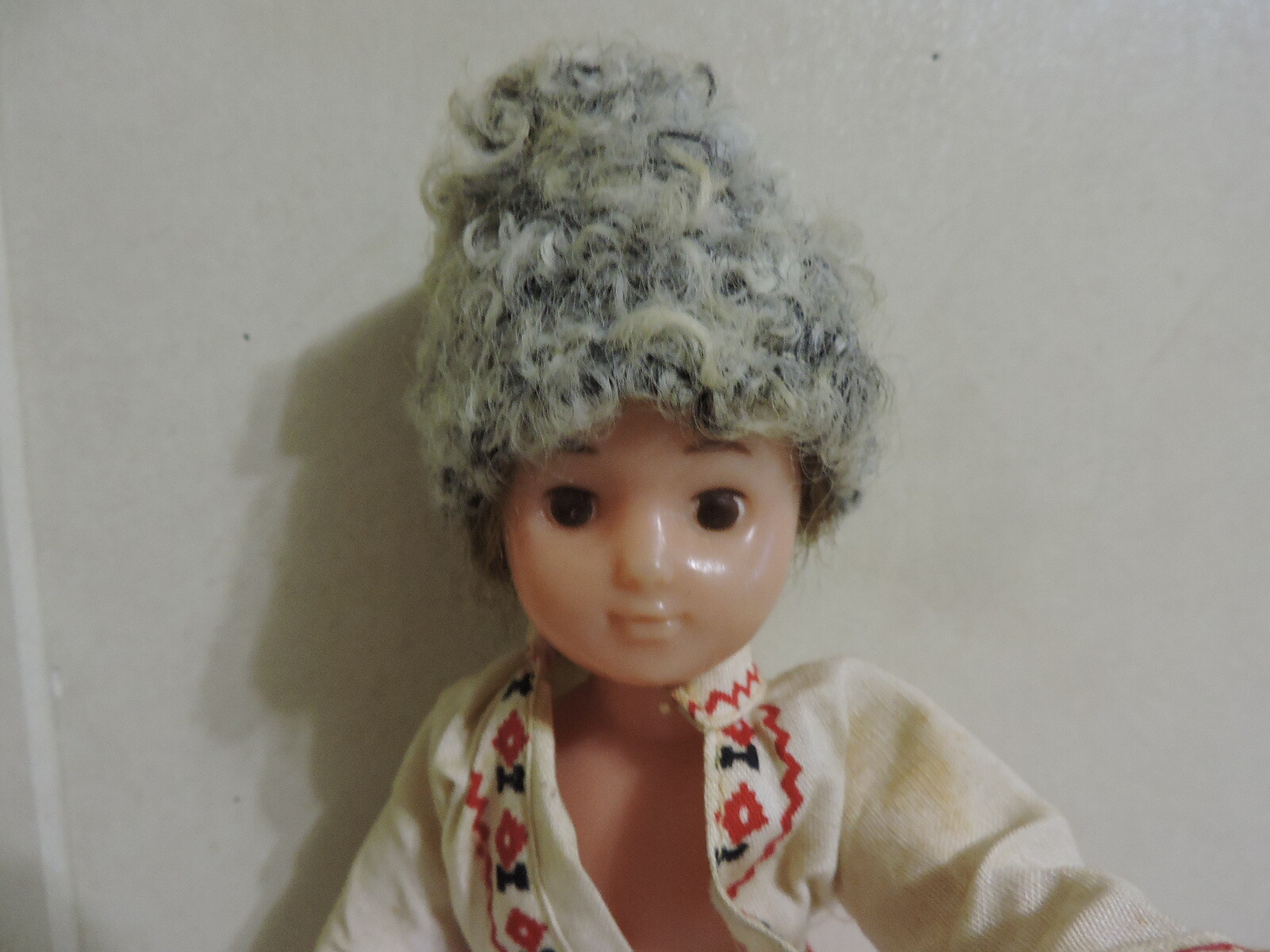 Russian Boy Doll Vintage Plastic Doll