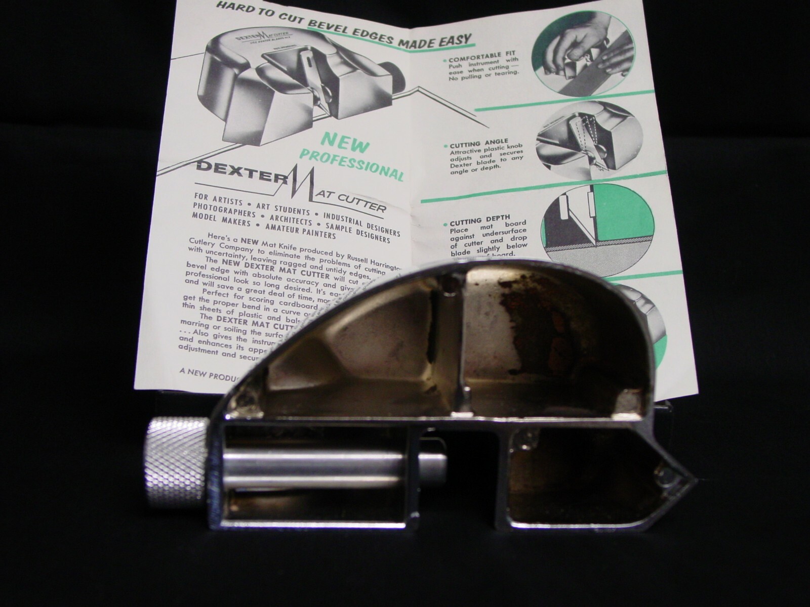DEXTER MAT CUTTER - BOX - INSTRUCTION MANUAL - #3 BLADES
