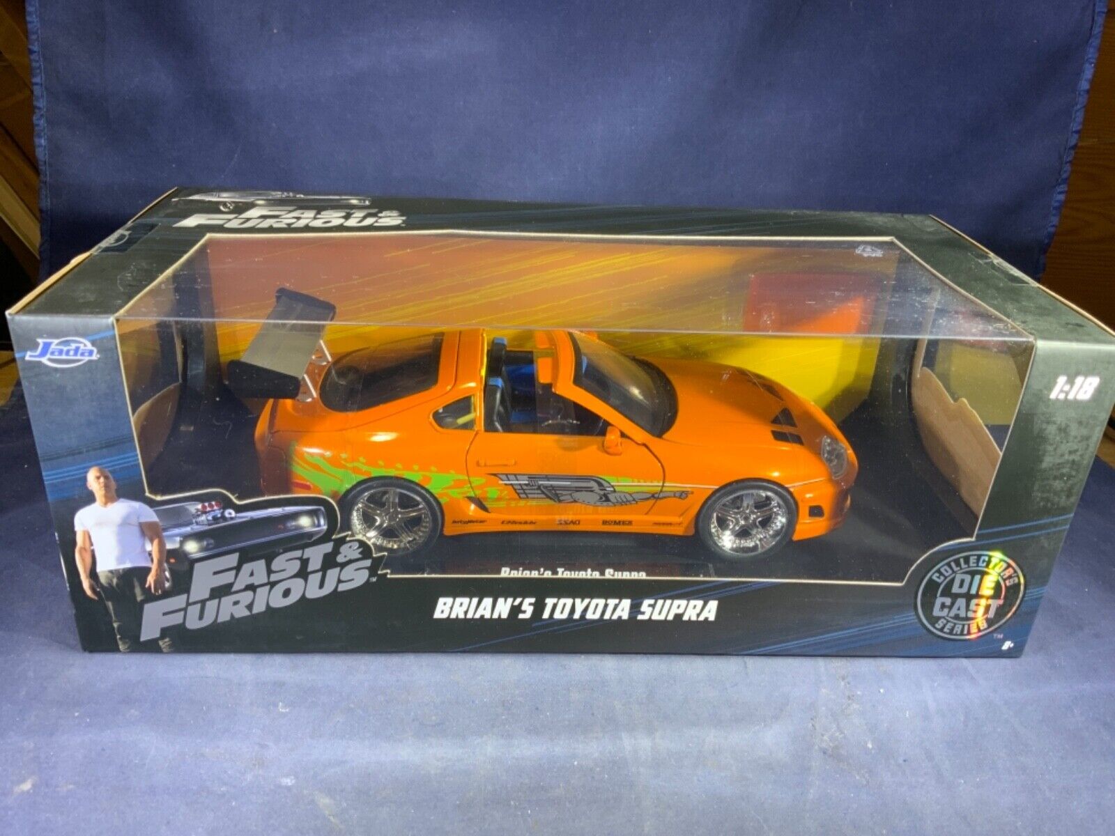 E7-73 FAST & FURIOUS - BRIAN'S TOYOTA SUPRA - NIB - 1:18 E7-73 FAST & FURIOUS - BRIAN'S TOYOTA SUPRA - NIB - 1:18