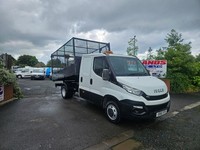 2016 ON 16 PLATE IVECO DAILY 35C13 LWB CREW CAB TIPPER PICKUP 76K ULEZ FREE ZONE