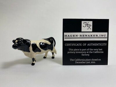 Hagen Renaker #131 292 NOS Holstein Bull 2021 Last of the Factory Stock 