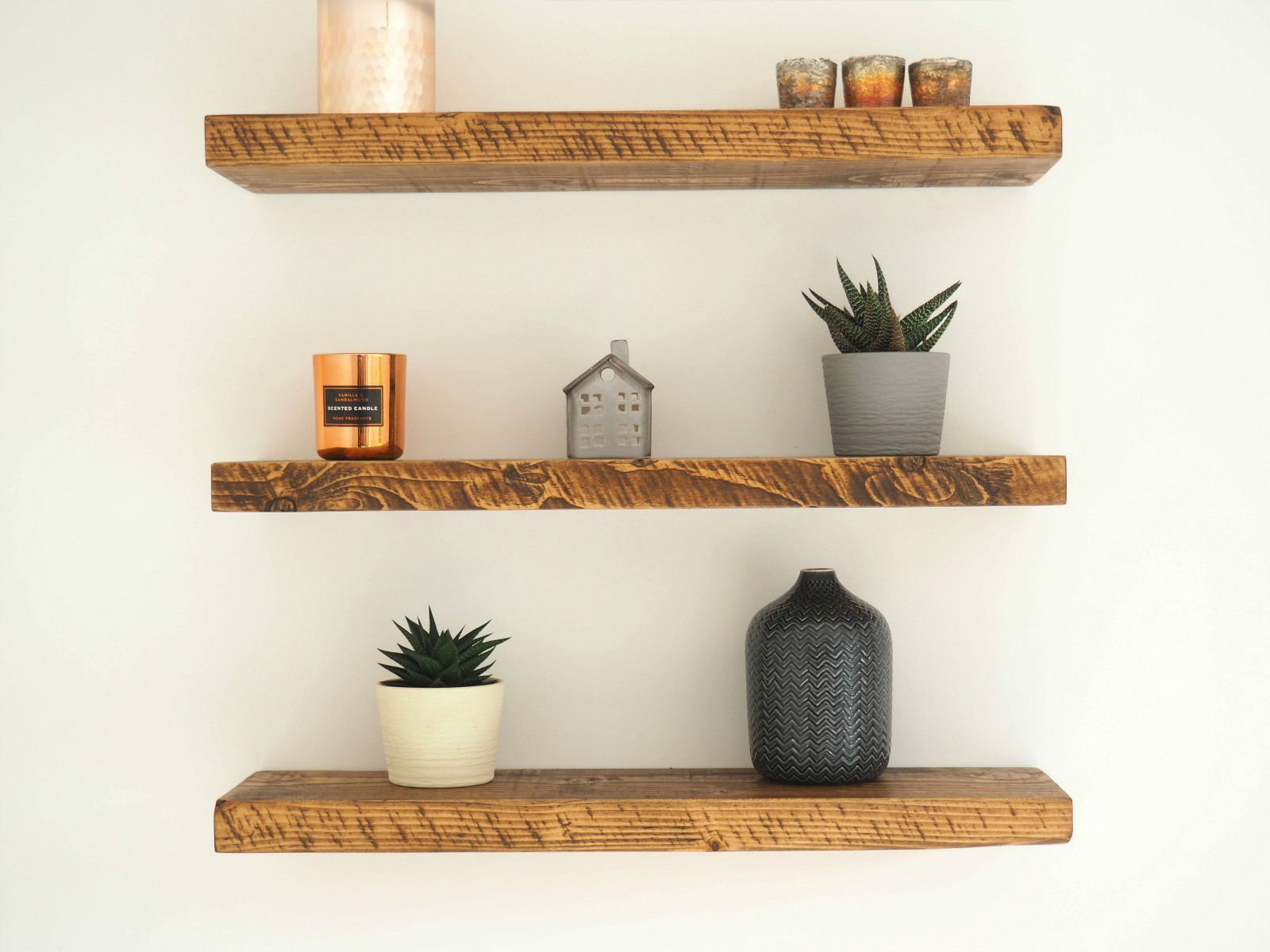 RUSTIC FLOATING SHELVES | CHUNKY WOOD SHELF | MANTEL TIMBER PINE | eBay