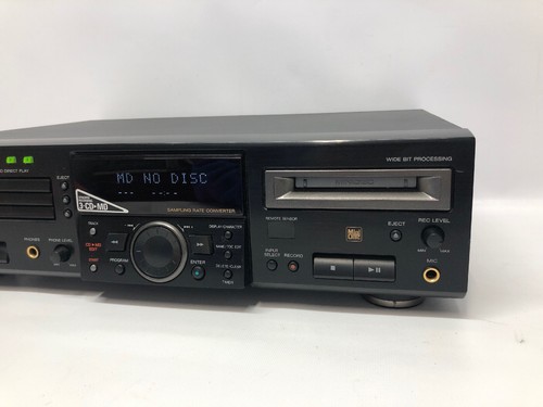 Sharp MD/CD Deck MD-R3- 120V, 60Hz, 20W- Powers On