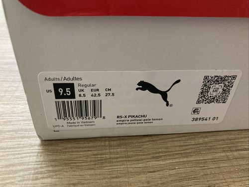 Pre-owned Puma Size 9.5 -  Rs-x X Pokemon Pikachu 2022 In Multicolor