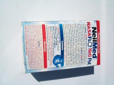 NeilMed NasaFlo Neti Pot - Gravity Flow Method 50 Premixed Packets - NIB