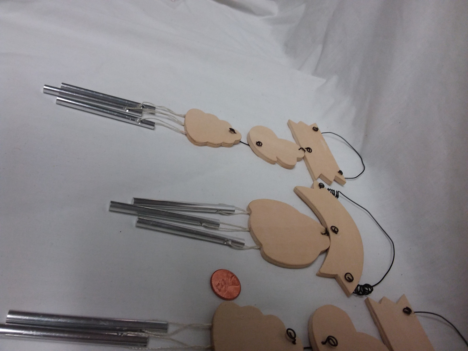 Unfinished wood bee hives windchimes- ready to finish