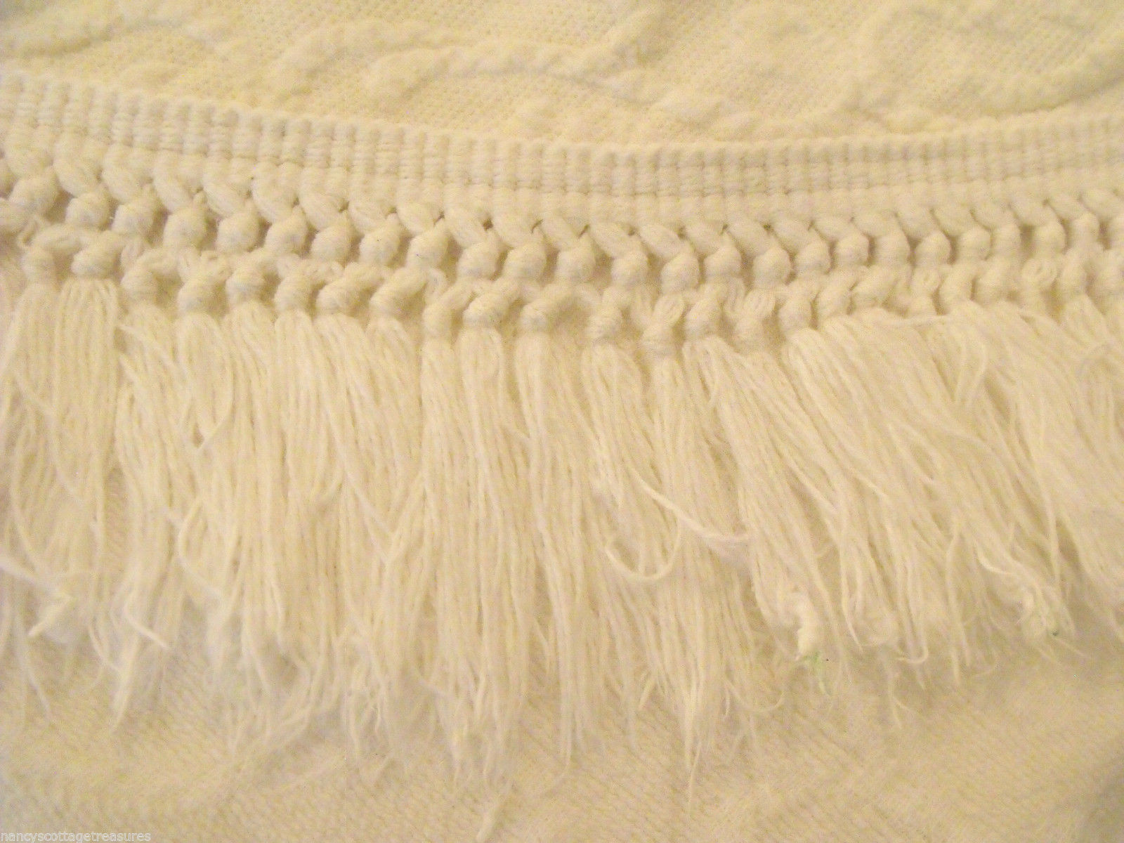 Matelasse Bedspread White Detailed Welt Floral 3