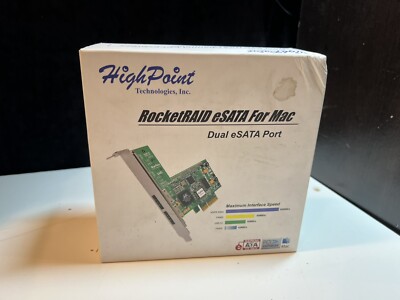 HIGHPOINT ROCKETRAID 2314M2LF eSATAx4 RAID Controller For Mac