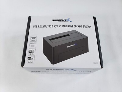 SABRENT USB 3.1 to SATA External Hard Drive Docking Station DS-UTC1