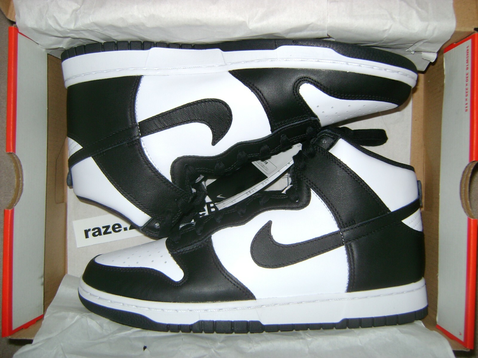 nike dunk high retro black white