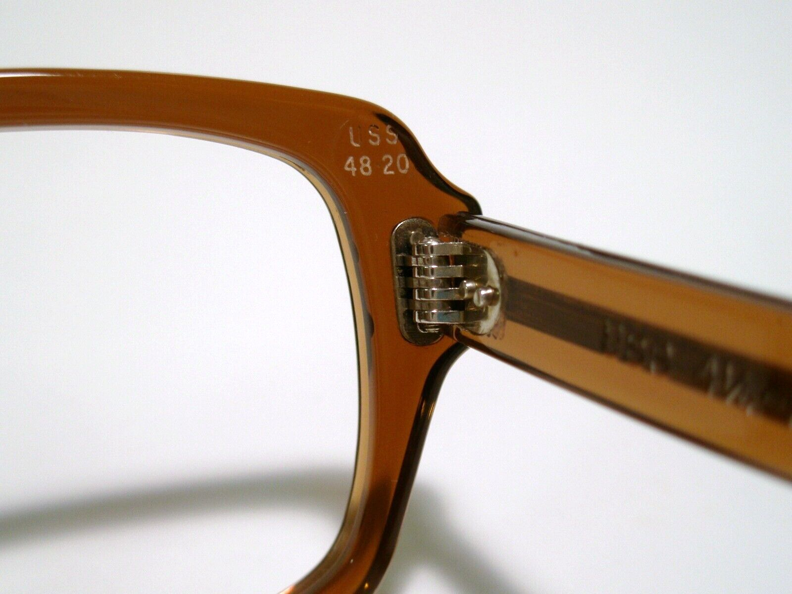 NOS USGI Issue BCG's USS Size 48-20 Brown Sunglasses/ Eyeglasses Frame Vintage