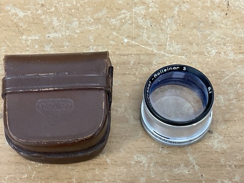 Rollei Heidosmat Rolleinar 3 Bayonet Lens Filter Silver Germany Camera Accessory