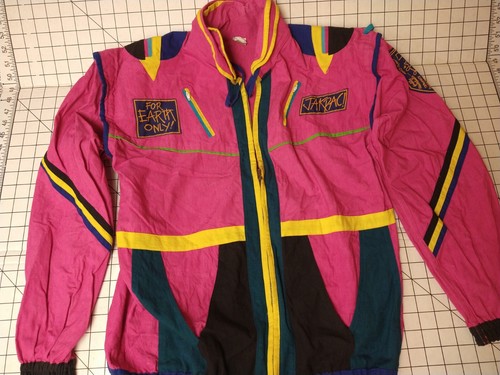 Vintage JAKPAC Jacket Lightweight Neon Women's Large Color Vintage JAKPAC Jacket Lightweight Neon Women's Large Color