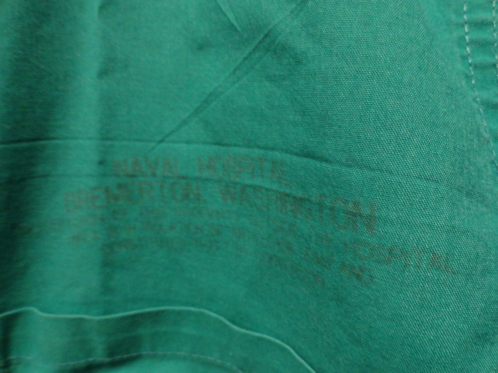 US Military Surplus Hospital Surgical Medical Scrubs Green 3XL Reversible Top