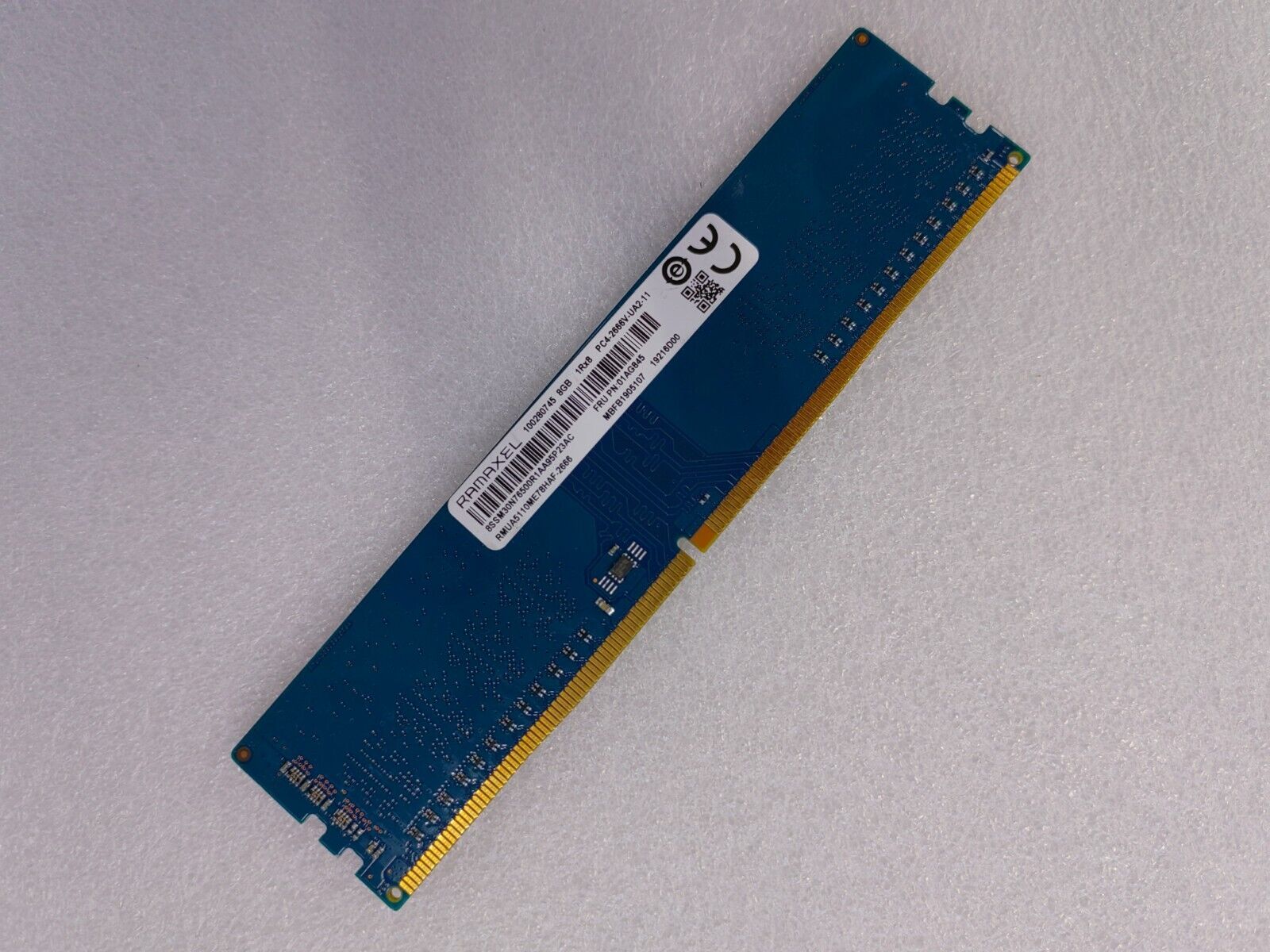 Lenovo RAMAXEL 8GB DDR4 2666 Desktop DIMM RAM 1Rx8 PC4-21300 Lenovo RAMAXEL 8GB DDR4 2666 Desktop DIMM RAM 1Rx8 PC4-21300